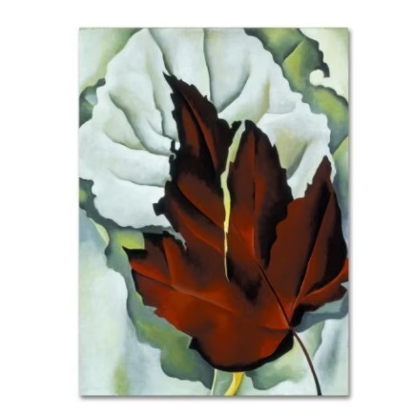 Georgia O'Keefe 'Pattern of Leaves' Canvas Art, 18x24, Trademark Fine Art, Mfr#: ALI10076-C1824GG